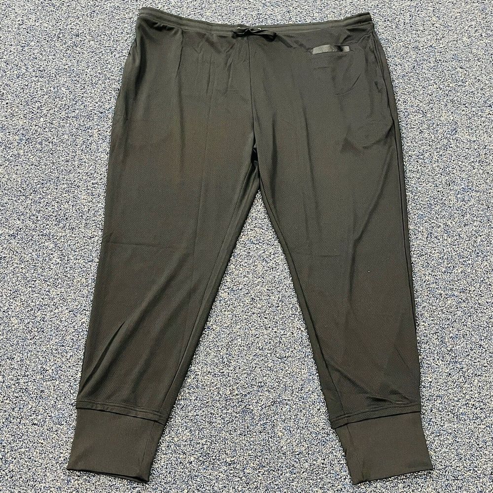 Unisex 4XL Waraire For McDonald's Crew Jogger Black Drawstring Pants 34" Inseam‎